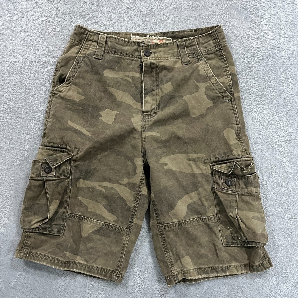 Plugg Co Shorts Mens 29x12* Camouflage Cargo Outdoor Y2K‎ Casual Hiking Camo